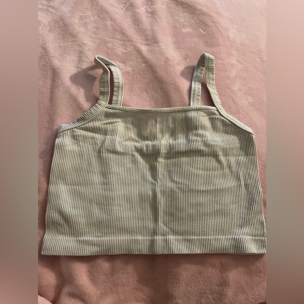 white crop top